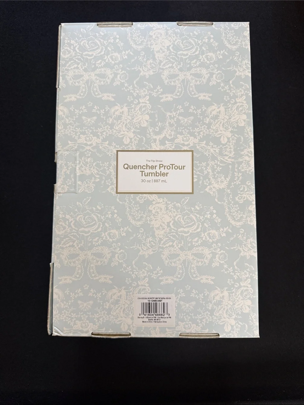 Stanley Light Blue and White Floral Gift BOX for 30oz Tumbler (EMPTY BOX)
